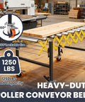 Heavy Duty Expandable Conveyor Roller With 1250 Lbs Hauling Capacity And Smooth Glide Skate Wheels in warehouse setting.