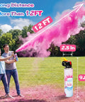 Next Level Gender Reveal Fire Extinguisher Smoker Bomb Two Pack Biodegradable Baby Shower Party Decorations Pink Blue during use outdoors