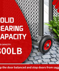 8 Inch Gate Wheel For Round Tube Gates From 1 5 8 Inch To 2 1 2 Inch Heavy Duty Caster Supports Up To 300 Lb on concrete surface