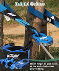 Offroad Recovery Kit With 10 Ton Snatch Block, Tree Saver, D Ring And Storage Bag To Help You Recover A Stuck Vehicle, Heavy Duty Winch Accessories For Trail Riding And Overland Adventures blue tree saver strap with snatch block