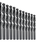 Kick The Drill Bit Set That Goes From 1mm To 13mm And Handles Metal Wood Projects Like A Boss With Smooth Shanks And Black Oxide Finish, 13 black oxide HSS drill bits