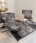 Black Brown Marble Peel And Stick Contact Paper For Kitchen Counters And Furniture Self Adhesive Vinyl Wrap Waterproof 24x200 Inch Roll on desk