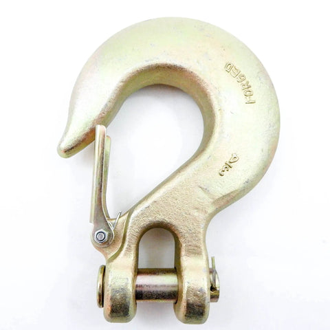 Heavy Duty Clevis Safety Slip Hook With Secure Latch Ready For Tow Straps And Trailer Rigs Crafted From Top Notch Grade 70 Steel Serving A Badass 19250 Lbs Working Load Limit To Keep Your Gear Tied Down Tight