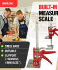 Herron 2 Pack Labor Saving Arm Jacks with steel base and measure scale, ideal for lifting up to 440 pounds easily.