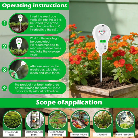 indoor plant soil tester Six In One Soil Test Kit