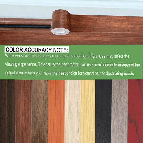 Wood Grain Repair Tape Self Adhesive Two Point Four Inch By 32 Ft for Tables Chairs Baseboards Doors Windows Floors