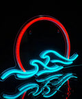 Sunrise And Waves Neon Light LED Sign For Bedroom Wall Decor Anime Inspired Ukiyo E Style Neon Sign With Soft Ambient Glow