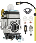 All In One 2 Stroke Carburetor Kit Replacement For 43cc 47cc 49cc 50cc 52cc Engines For Tillers Augers Mini Pocket Bikes ATVs And Quads