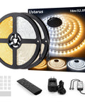 52.5ft 24V Dimmable Led Strip Lights Tunable White 3000K to 6000K Remote Controlled set with accessories