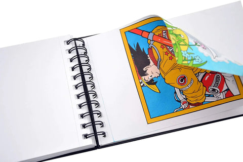 The Book A4 Spiral Notebook With 80 Pages Of Extra White 300g Marker Paper For Alcohol Markers Double Sided And Micro Perforated.