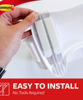 Close-up of attaching the Under Sink Cabinet Caddy With No Tools Needed Holds Up To Seven And A Half Pounds Damage Free Hanging