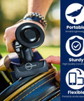 Golf Bag Phone Holder Clip On Mount With MagSafe Easy Quick Setup No Extra Gear Needed Sturdy Clip Fits Any Phone in use