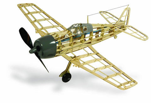Partially assembled F6F Hellcat Model Aircraft Kit With Sixteen And A Half Inch Wingspan, Die Cut Balsa Parts, Plastic Pieces