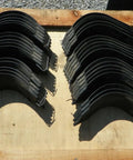 33 Piece Replacement Tine Set For 55 Inch Rotocultivator arranged on wooden surface