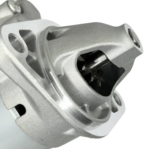 Close-up view of New Starter Motor Replacement For Toyota Corolla Matrix Pontiac Vibe 1.8L 4-Cylinder Engine Plug And Play Direct Fit