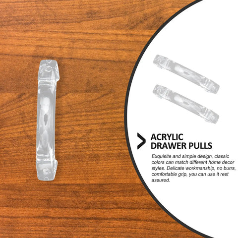 Eight Piece Acrylic Arc Shape Drawer Pulls And Cabinet Handles With Crystal Wardrobe Door Knobs For Furniture And Closet