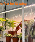 Indoor Greenhouse With Grow Lights And 6 Tier Plant Shelf On Wheels 150W Full Spectrum Grow Lights With 3 Color Modes for plants.