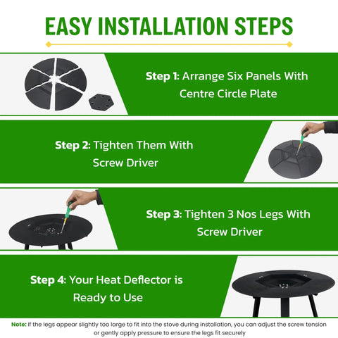 Stainless Steel Fire Pit Heat Deflector With Two Lifting Handles For 15 Inch Pits Compatible With Solo Stove Ranger installation steps
