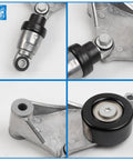 Drive Belt Tensioner Pulley With Serpentine Belt Component Kit Direct Fit for 2004 to 2006 Toyota Camry and Solara