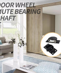 4 Pairs Sliding Door Pulleys Set Plastic Rollers For Cabinet Barn Door Wardrobe Closet Black With Nylon Silent Sliding
