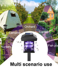 4 Pack Solar Bug Zapper Outdoor Waterproof 2 in 1 Mosquito Zapper And LED Light Fly Trap Lamp for various outdoor locations
