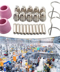 Premium Plasma Cutter Torch Consumables Kit For Cut60 And Lgk60 Machines Fits Ag60 SG55 Wsd60 Torches includes nozzles, tips, and holders.