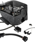Upgraded Suspension Air Compressor With Thermal Defense And Moisture Guard For Cadillac Chevrolet Gmc Models, compact design with attached wiring.