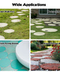 Round Stepping Stone Molds Set Of Six In Two Sizes Ten Inch And Eleven Point Two Inch Inner Diameters Reusable Concrete Molds
