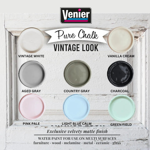 All In One Chalk Style Paint For Furniture Crafts And Home Decor DIY Eco Friendly Vintage White 33.81 Oz Primer Sealer colors