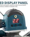 LED display panel of Heavy Duty Automatic Electric Strapping Machine With Twin Four Thousand Mah Lithium Batteries And Lcd Display.
