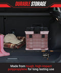 Pink Tool Box Organizer With Removable Compartments For Crafts Beads Screws And Small Tools Portable Grab And Go Storage Case in car trunk