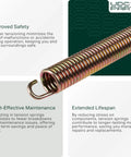 2 Pack Tension Spring Replacement For Cub Cadet And MTD Lawn Tractors, Heavy Duty 7.75 Inch Length, 0.91 Inch Coil Diameter, 5.69 Inch Coil Length, Replaces OEM 732-0459C And 732-0459B, Fits RZT Series And Yard Machine 136E470F000, steel spring