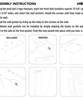 Assembly instructions for Clear Letter Size Wall File Organizer, 2 Pack, Easy Mount With Anchor Screws, Double Sided Tape, And Pocket Clip.