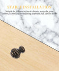 Single vintage bronze cabinet drawer handle on wood surface, part of 10 pack alloy door pulls for furniture wardrobe cupboard hardware