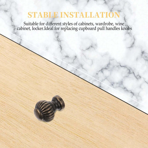 Single vintage bronze cabinet drawer handle on wood surface, part of 10 pack alloy door pulls for furniture wardrobe cupboard hardware