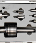 2MT Live Center Set For CNC Machining, High Speed Heavy Duty Interchangeable Nose, 7-Piece Morse Taper 2 with bearings in case