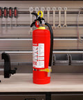 ABC Dry Chemical Fire Extinguisher 5 Lb For Home Office And Car 2-A:10-B:C Rated Quick Release Easy Grip Handle Model FF2KG