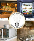 Image showing 40W A15 High Temp Appliance Light Bulb for Ovens, Refrigerators, Microwaves, Stove Range Hoods, Lava Lamps.