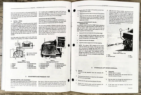 Ford 1000 Tractor Service Manual For DIY Repair And Overhaul Workshop Tech Guide Factory OEM Authored Maintenance And Parts Information Operators Manual Quality Reprint For Easy Home Mechanic open hydraulic pages