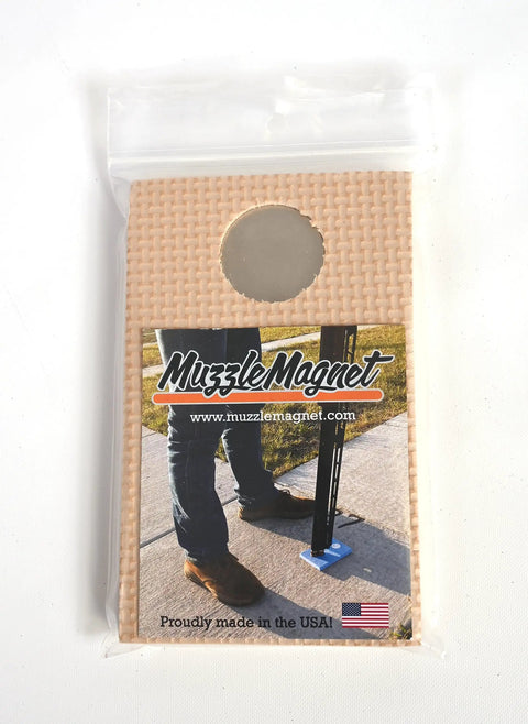 Magnetic Foam Gun Muzzle Rest For Trap Skeet Five Stand And Sporting Clays in packaging with branding details and USA flag