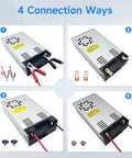 AC To DC 24V 15A 360W Power Supply Universal Regulated Switching Converter 110 To 220V Input for LED Strip Light CCTV