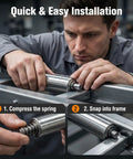 Stainless Steel Conveyor Rollers, 2 Inch Dia By 12 Inch Long, Heavy Duty Galvanized Gravity Transmission Reel Mower Attachment Parts, Quick installation guide.