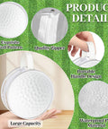 Set Of 12 Dope Golf Themed Cosmetic Bags For Coaches And Players Round Clear PVC Zipper Pouches Travel Toiletry Organizers with golf pattern