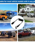 Hella Heavy Duty Retractable 4 Pin Trailer Wire Extension With Solid 18awg Rv Hookups and Gunk Resistant Dust Cover for Kickass Camping Rig Gear on various vehicles