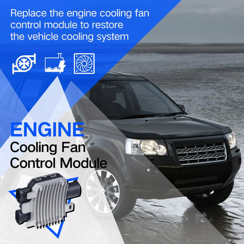 Plug And Play Cooling Fan Control Module Ready To Roll For Volvo S60 S80 V40 V60 XC60 XC70 And Land Rover Evoque Freelander II And Ford Galaxy Replace OE 940009402 7T438C609BA 940004204 in front of SUV