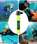Zero Point Five L Mini Scuba Tank DOT Certified Reusable Lung Air Tank for Underwater Breathing with divers in various activities