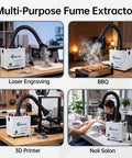 Pro Grade Soldering Fume Extractor With 3-Stage Filtration, H13 HEPA, used for laser engraving, BBQ, 3D printing, nail salon
