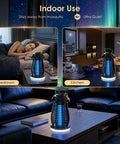 Cordless Bug Zapper Outdoor 4200V Electric Mosquito Zapper Fly Trap in bedroom and kitchen settings for indoor use