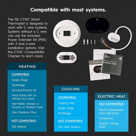 Smart Thermostat For Home Heating And Cooling, ENERGY STAR Certified, Wi Fi Programmable Thermostat With Auto Schedule