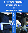 Blue 4 Point Harness With 2 Inch Straps For Universal UTV Off Road Use Built To Last Tough As Nails Heavy Duty Safety Harness Two Pack